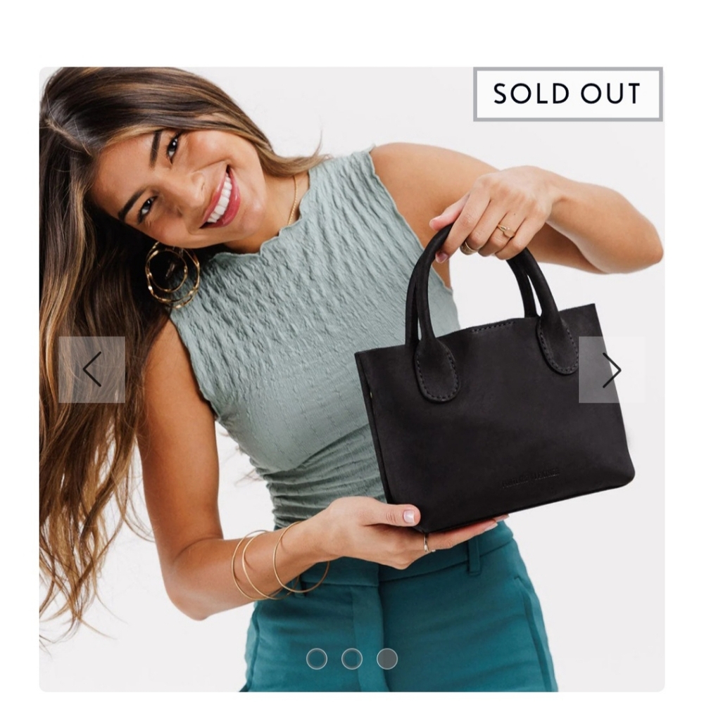 PLG Shadow Black Raindrop Crossbody Bag Small Classic